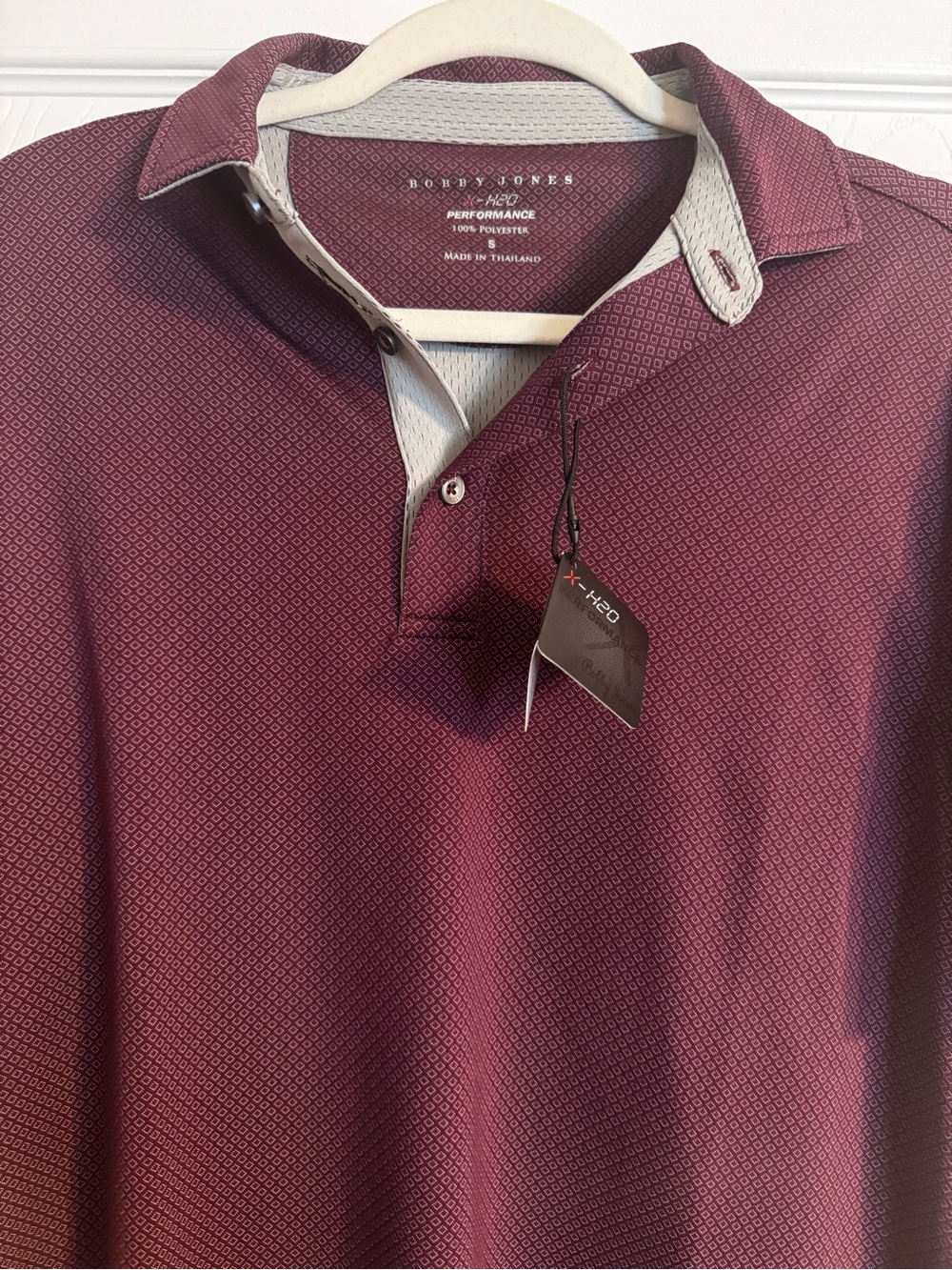 Bobby Jones Maroon Performance Polo - Picture 5 of 5